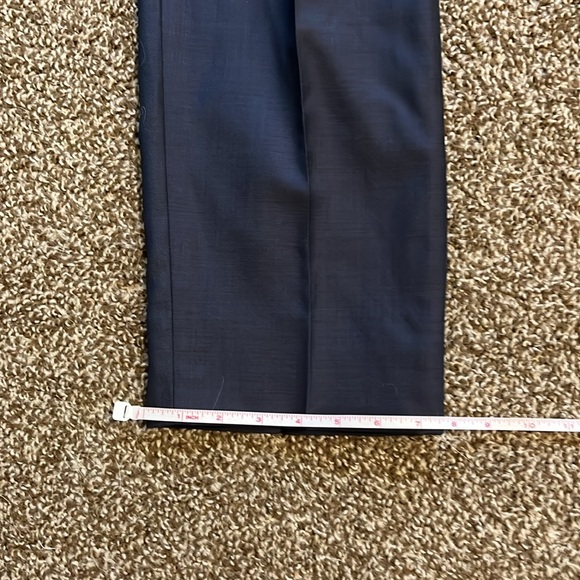 Peter Manning wool dress trousers navy blue-gray size 33x 27 (act 34 x27) - Picture 8 of 9
